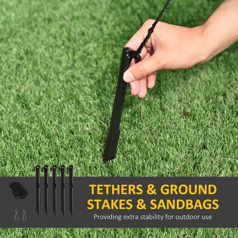 Homcom 7ft Christmas Inflatable Tree LED Lighted for Indoor Outdoor Decoration - Green