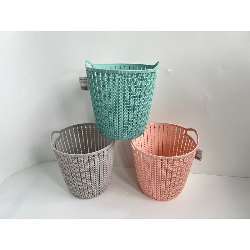 Plastic Basket 19.5 Litres - Pink by EA Living