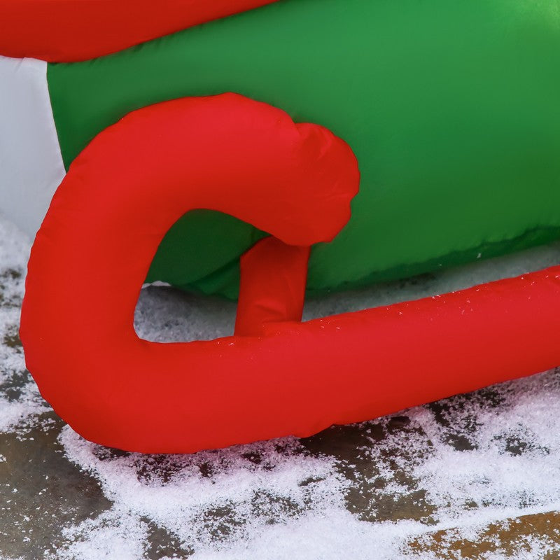 1.2m Christmas Inflatable Decoration w/ Santa Claus Penguin for Holiday Party