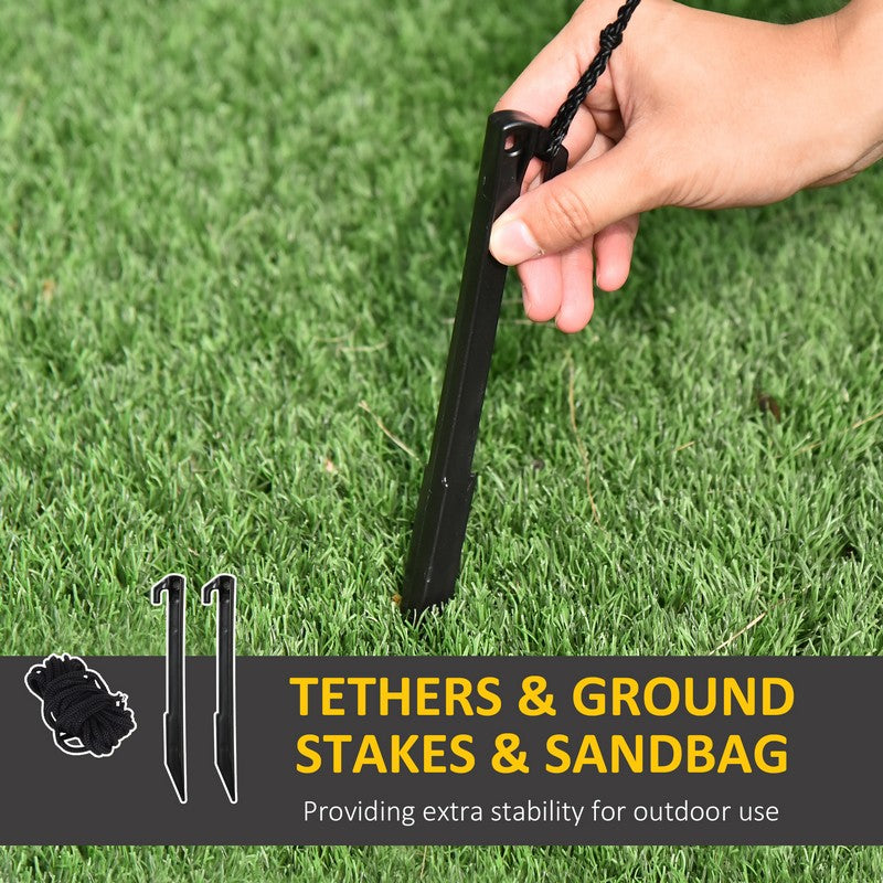 Homcom 6ft Tall Inflatable Christmas Tree with Star and Multicolour Gift Boxes Huge Lighted Outdoor Decoration with 3 Built-in LED Lights Xmas Inflatables Toy in Yard Lawn Garden