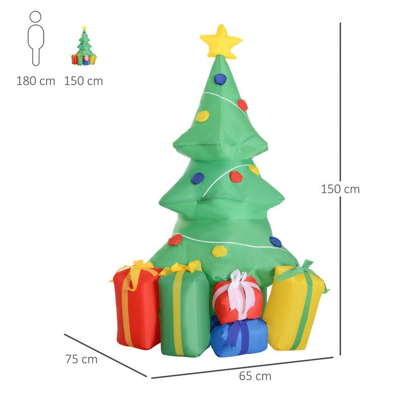 5ft Inflatable Christmas Tree Decoration W/LED lights
